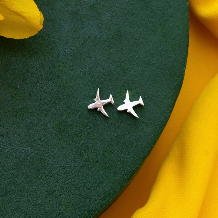 Airplane Sterling Silver Studs