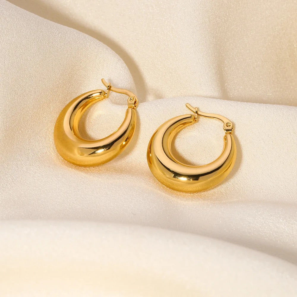 Bebo Hoops - 18K Gold Plated