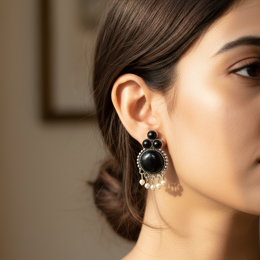 Set of 12 Earrings with Folding Jhumka Box