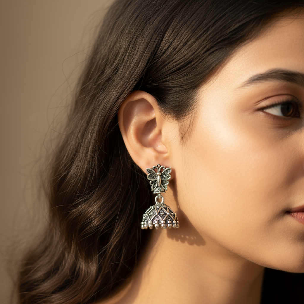 Set of 12 Earrings with Folding Jhumka Box