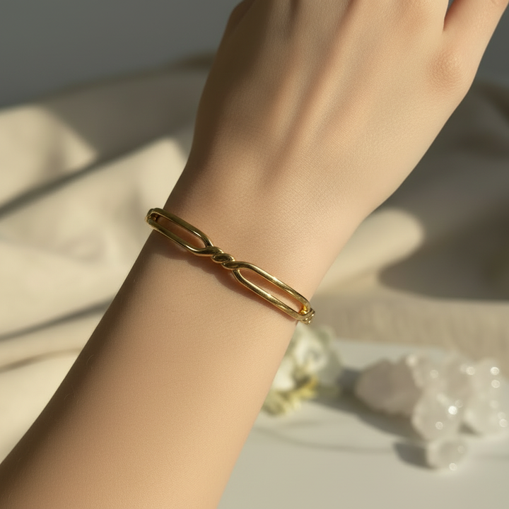 Cuff Bracelet- 18k Gold Plated