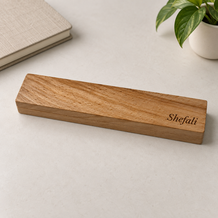 Personalised Pen With Wooden Box