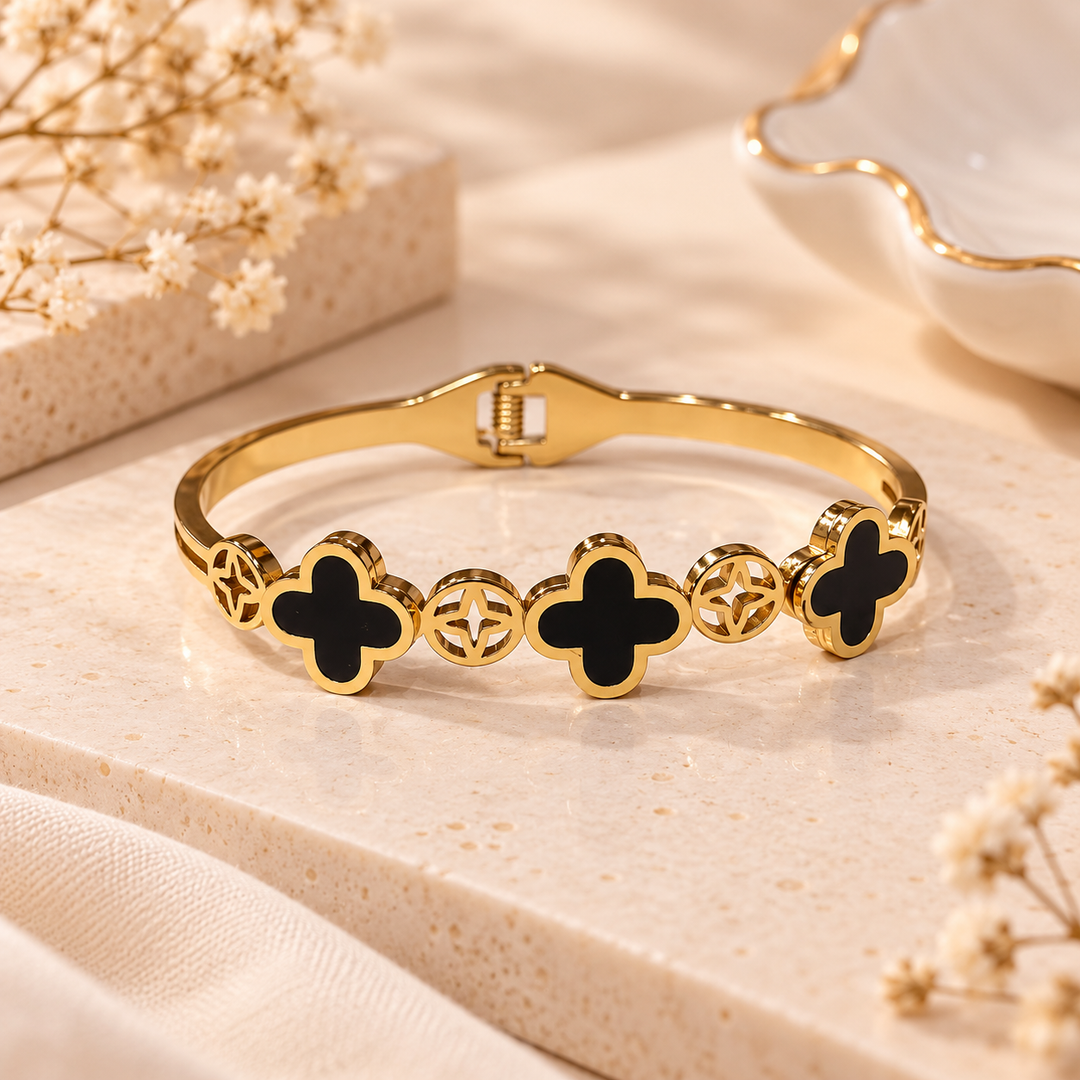 3 Clover Bracelet- 18k Gold Plated