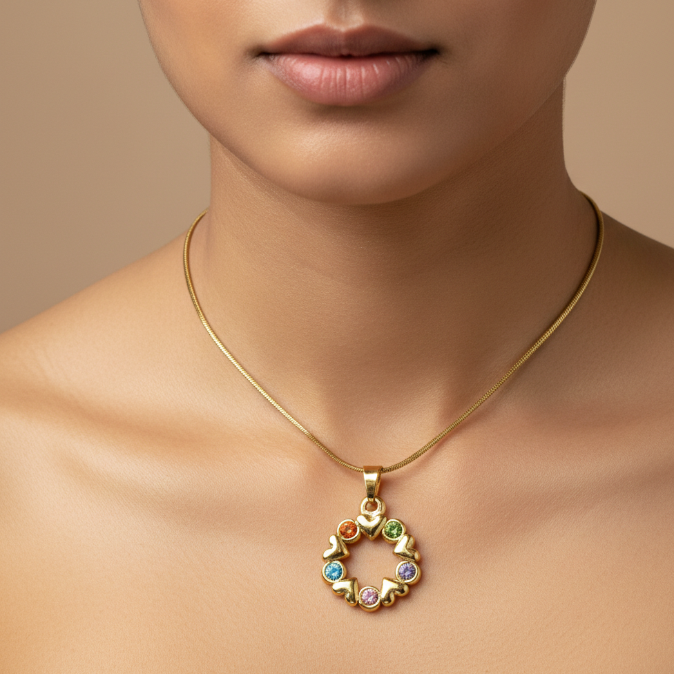 18K Gold Plated Set of 6 Necklace & Earring Sets with Folding Box