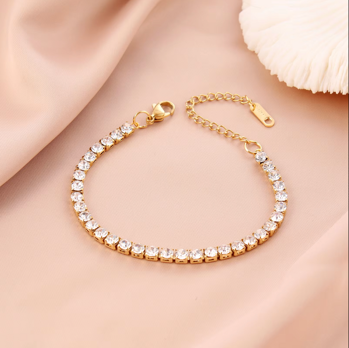 Gold Zirconia Bracelet