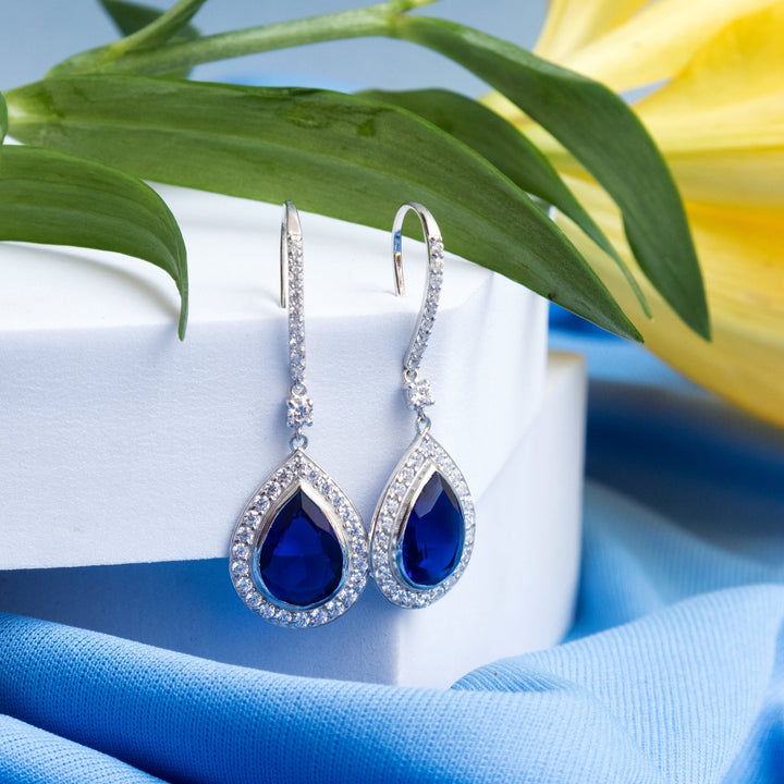 Indigo Blue Sterling Silver Earrings