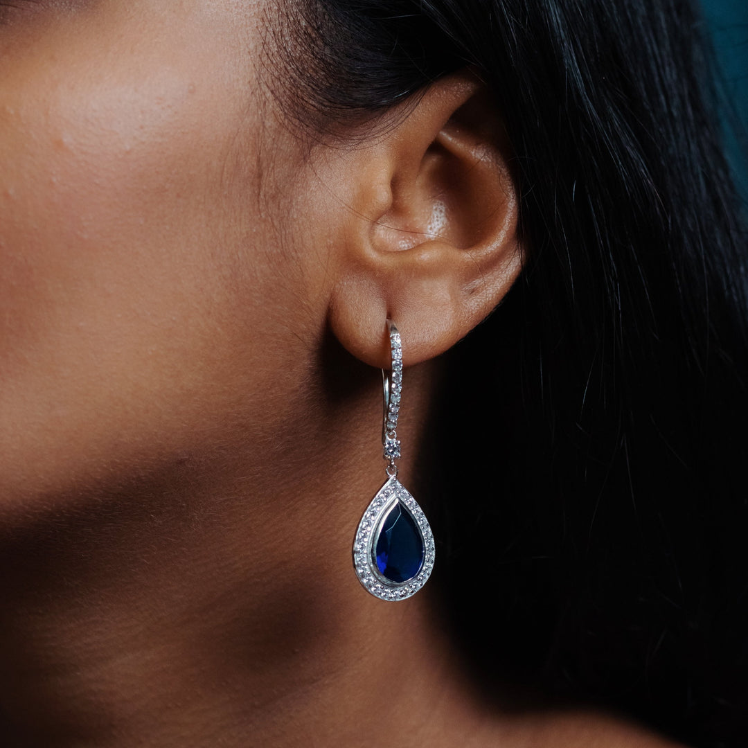 Indigo Blue Sterling Silver Earrings