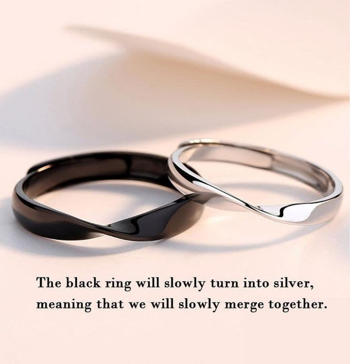 Eternity Promise Mobius Couple Rings